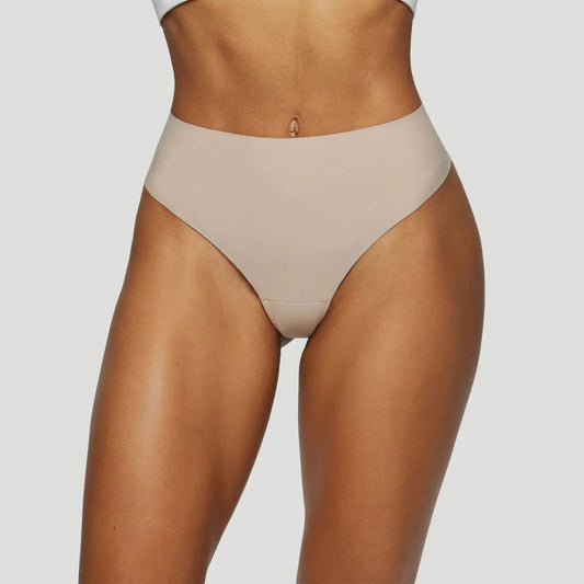 Tanga taille haute nude (Lot de 3)